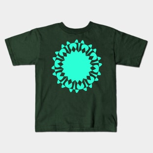 Floral digital art geometric pattern Kids T-Shirt